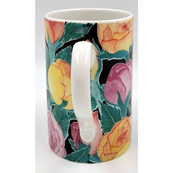 Dunoon Scotland “Ashbourne” Floral Mug by Christine Chadwick 4 1/8” Stoneware - Picture 8 of 10